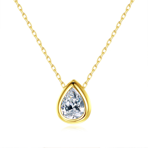 CZCITY Collana in <span class=keywords><strong>Argento</strong></span> <span class=keywords><strong>925</strong></span> con Pendente a Goccia in Zirconia Cubica per Donna, Gioielli in <span class=keywords><strong>Argento</strong></span> per Uso Quotidiano 2026 - Product Image 1