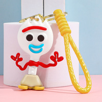 50 styles de porte-clés en silicone à personnage de dessin animé, pendentifs de sac Alien à trois yeux et Buzz Lightyear, récompenses pour machines à griffes