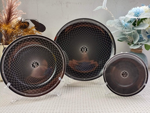 Juego de platos de cena de 3 piezas de Black Bone China de estilo europeo competitivo - Product Image 3