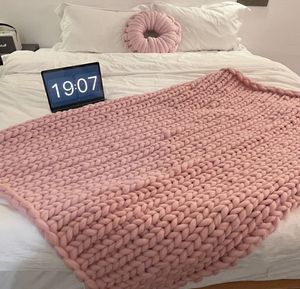 Chunky tricot <span class=keywords><strong>couverture</strong></span> jeter doux Chenille fil jeter à la main épais câble tricot <span class=keywords><strong>Crochet</strong></span> <span class=keywords><strong>couverture</strong></span> grande corde jeter <span class=keywords><strong>couverture</strong></span> pour canapé - Product Image 6