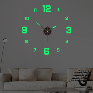 3D Luminous <strong>Wall</strong> <strong>Clock</strong> Frameless Acrylic DIY <strong>Digital</strong> <strong>Clock</strong> <strong>Wall</strong> Stickers Mute <strong>Clock</strong> for Living Room Bedroom Office <strong>Wall</strong> Decor - Product Image 1