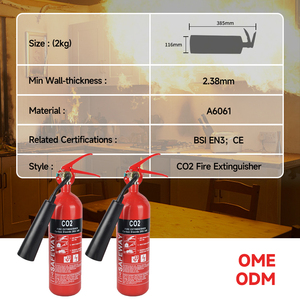 Extintor de Incêndio Industrial Classe B de <span class=keywords><strong>2kg</strong></span>, Seguro, Confiável, Fácil de Operar, Sem Resíduos, Certificado CE, para Locais de Alto Risco - Product Image 3