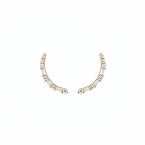 Pendientes de Diamantes Pavé con Diseño Elegante para Mujer - Product Image 1