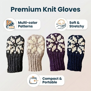 Gants en tricot douillets pour enfants pour l'hiver |   Mitaines pour tout-petits faites à la main de 0 à 6 ans |   Accessoires thermiques chauds pour l'automne et l'hiver - Product Image 6