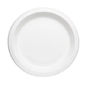 Ensemble d'assiettes et de bols à bagasse ronds polyvalents Vaisselle durable et élégante (taille 9) - Product Image 1