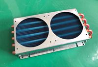 Tube de radiateur à eau en cuivre et aluminium, fin en aluminium, 120mm