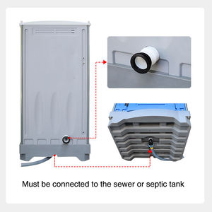 Bán buôn xách tay nhựa di động WC & nhà vệ sinh công cộng nhà vệ sinh cabin Giải pháp cho văn phòng sử dụng giao hàng nhanh chóng - Product Image 3