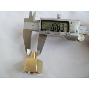 Adaptador de Cobre M16*1.5x M11 1/4 Pulgadas, Conector de Manómetro de Oxígeno con Presurización de Nitrógeno, Rosca Interna para Aplicaciones de Gas y Líquido - Product Image 1