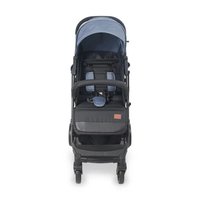 Poussette bébé légère avec grande poche à baldaquin Landau bébé en tube d'acier au carbone Facile à transporter Poussette pliable