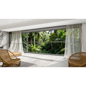 Fenêtres coulissantes verticales automatiques modernes XiaoDe, résistantes aux ouragans, fenêtres électriques intelligentes à levage et glissière pour villa et appartement - Product Image 6