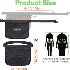 Bolsa de Almacenamiento para <span class=keywords><strong>Tenis</strong></span>/Pickleball Azul/Negra, Bolsa Deportiva Portátil para la Cintura y Bolsa para Recoger Pelotas de <span class=keywords><strong>Tenis</strong></span> - Product Image 4
