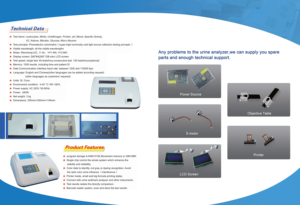 Analyseur de chimie clinique W-200B analyseur D'urine - Product Image 6