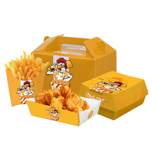 Không dễ dàng bị biến dạng takeout thức ăn nhanh Burger hộp không thấm nước và dầu-proof takeout Burger bản lề Hộp bao bì - Product Image 5