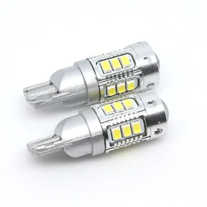 FSYLX कार ट्रक 12V 24V कैनबस 194 168 501 T10 LED बल्ब W5W T10 LED पार्किंग लाइट 18SMD 3020 LED लाइट प्रोजेक्टर लेंस 9-60v के साथ