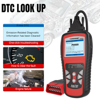Herramienta de Diagnóstico para Vehículos KW830 de 12v, Lector de Códigos de Error con Conectores Automotrices de 16 Pines, Escáner Automotriz