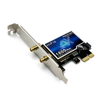 Carte réseau WiFi 6 AX1800 PCI-E avec BT 5.2, adaptateur sans fil double bande 2,4G/5G pour PC de bureau, compatible avec Windows 10/11
