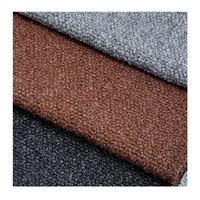 Tissu textile de luxe pour ameublement de canapé, en laine naturelle et acrylique, tissé, teint en fil, extensible
