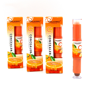Corrector de Color de Maquillaje con Vitamina C <span class=keywords><strong>TLM</strong></span>, Corrector de Dos Cabezas, Base de Maquillaje en Barra, Iluminador de Larga Duración, Lápiz Corrector - Product Image 1