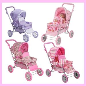 Produits pour bébés Poupée en métal luxueuse <span class=keywords><strong>Landau</strong></span> Poussette pour enfants Pliante Poussette de poupée Poussette Big Buggy - Product Image 2