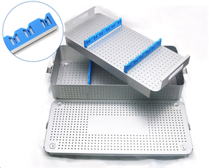 Y tế hai lớp nhôm khử trùng hộp 550x250x100mm Hướng dẫn sử dụng dụng cụ phẫu thuật FY thương hiệu CE chứng nhận lớp I bệnh viện - Product Image 6