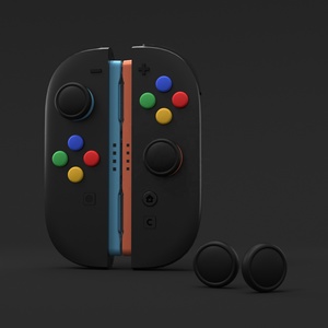 PlayVital 4 Coques de boutons directionnels ABXY en silicone colorés et 2 capuchons de joystick pour Nintendo Switch 2 Joy-Con - Product Image 4