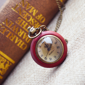 Orologio da Tasca Vintage Europeo in Legno di Mogano, Cassa Circolare Antica, Orologio da Tasca per Uomo e <span class=keywords><strong>Donna</strong></span>, Vendita all'Ingrosso, Orologio Collana alla <span class=keywords><strong>Moda</strong></span> - Product Image 5