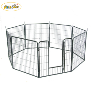 Parc pour animaux de compagnie robuste Tube en métal clôture pour chien intérieur extérieur 8 panneaux boîtier de <span class=keywords><strong>lapin</strong></span> <span class=keywords><strong>pliable</strong></span> - Product Image 6