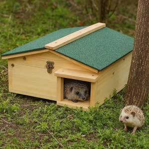 Newpower Hamster Hérisson <span class=keywords><strong>Cage</strong></span> Amovible En Bois Écureuil Pet Maison Animal <span class=keywords><strong>Cage</strong></span> Hérisson Maison avec Étanche Pith-cover Toit - Product Image 2
