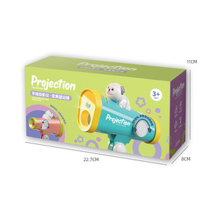 Hand Crank Projector Telescope For Kids <b>Educational</b> <b>Toy</b> With Zoom Function 4-6 Years Old Plastic Material No Battery - Product Image 5