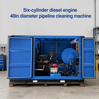 Machine de nettoyage de canalisations diesel robuste et personnalisée à eau froide pour le drainage des tunnels miniers