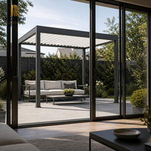 Pérgola de Aluminio Motorizada RKOVE para Exteriores, Pérgola Moderna para Jardín o Patio, Ideal para Patios Pequeños - Product Image 3
