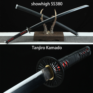 Espada Katana Hecha a Mano, Espada <span class=keywords><strong>de</strong></span> Demon Slayer <span class=keywords><strong>Kamado</strong></span> <span class=keywords><strong>Tanjiro</strong></span> para Cosplay, SS380 - Product Image 1