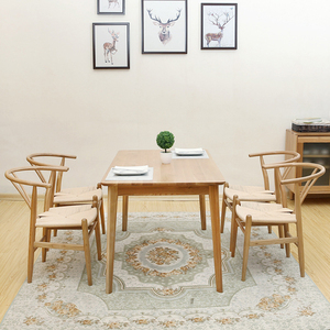 Mesa de Comedor de Madera Maciza de Roble de Hebei <span class=keywords><strong>Mingshuai</strong></span>, Mesa Rectangular de Diseño Creativo, Económica y Sencilla - Product Image 5