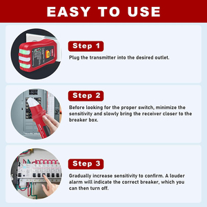 UNI-T UT25A AC Circuit Breaker Finder AC 90-120V <b>Fuse</b> Socket <b>Tester</b> USA Plug Adjustable Sensitivity Beeper Indicattion L37 - Product Image 4