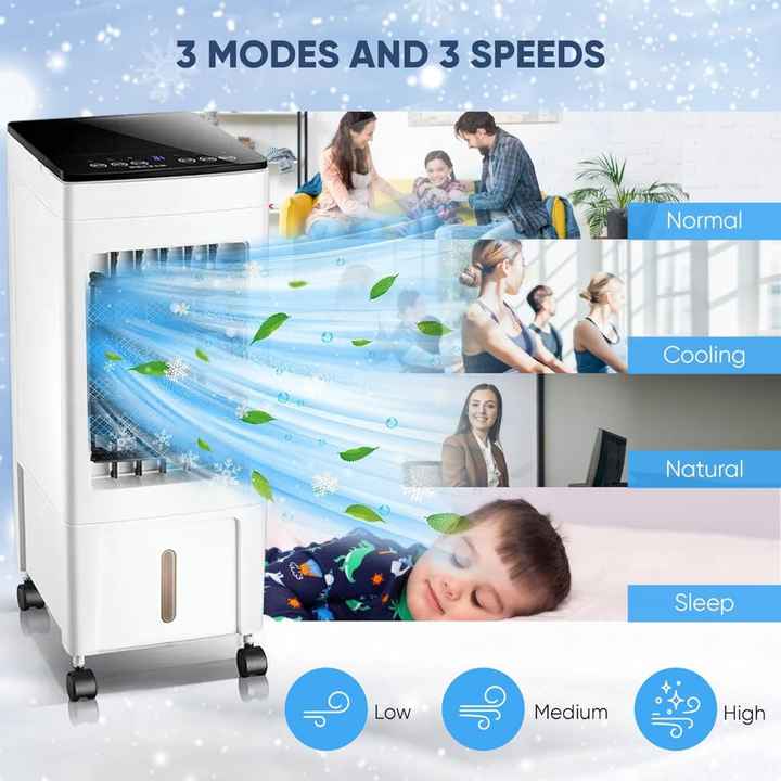 Enfriador de aire Ventilador de aire acondicionado Ventilador de refrigeración para el hogar Enfriador de aire HumidificaciónVentilador eléctrico