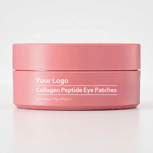 Patchs pour les yeux au collagène et aux peptides roses, 60 paires en pot, raffermissants, <span class=keywords><strong>anti</strong></span>-rides, <span class=keywords><strong>anti</strong></span>-<span class=keywords><strong>cernes</strong></span>, <span class=keywords><strong>anti</strong></span>-poches, éclaircissants, véganes, logo personnalisé, OEM - Product Image 5