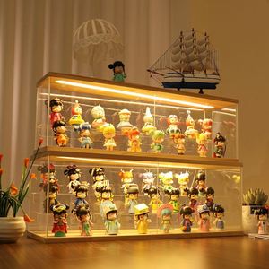 Boîte de rangement et de présentation pour Blind Box, support de rangement pour poupées Bubble Mart, vitrine transparente en acrylique légère et portable - Product Image 2