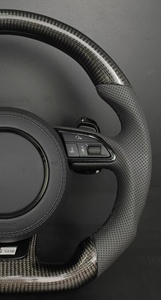 Volant de voiture personnalisé en cuir perforé en fibre de carbone pour <span class=keywords><strong>Audi</strong></span> série A/<span class=keywords><strong>Q</strong></span>/S/RS avec badge S-Line personnalisé - Product Image 6