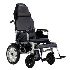 2*250W Brushed Motor High Backrest Wheelchair Electric Wheelchair Foldable and Lightweight Wheelchair