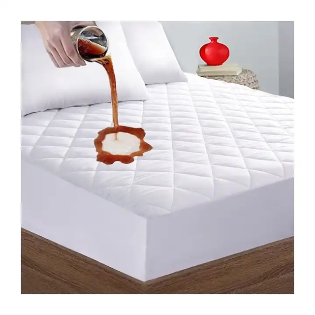 100% Cotton Waterproof Mattress Protector/mattress Cover/mattress Pad for Hotel /home