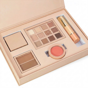 Boîte de collection de maquillage <span class=keywords><strong>nude</strong></span> de luxe avec fenêtre découpée, boîte cadeau cosmétique personnalisée pour la vente au détail - Product Image 2