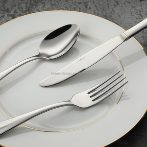Juego de Cubiertos Clásico de Acero Inoxidable <span class=keywords><strong>Homedesign</strong></span> con Estuche para Fiestas, Incluye Tenedores, Cuchillos y Cucharas con Acabado Espejo y Logotipo Grabado con Láser - Product Image 3