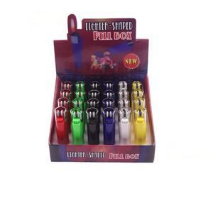 <span class=keywords><strong>Pilulier</strong></span> en plastique <span class=keywords><strong>pas</strong></span> <span class=keywords><strong>cher</strong></span> en forme de briquet, boîte de rangement pour pilules personnalisée - Product Image 3