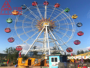 Grande Roue Électrique Géante pour Parc d'Attractions Extérieur en Chine, Équipement de Fête Foraine Attrayant, Construction en Acier Métallique Certifiée CE - Product Image 4
