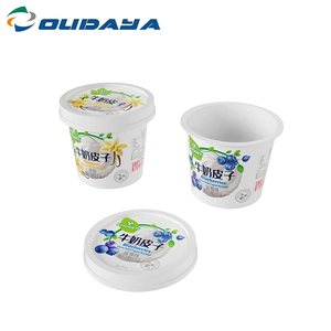Vente en gros de gobelets en plastique pour desserts OUDAYA 320 ml, paroi simple, qualité alimentaire, IML, avec couvercle - Product Image 4