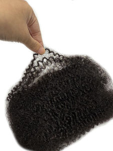 <span class=keywords><strong>Afro</strong></span> Kinkys cabello humano a granel para trenzar extensiones de cabello humano rizado negro Natural rizado a granel - Product Image 2