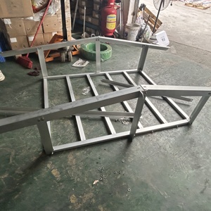 Structure de montage solaire en acier fixée sur poteau en ciment pour panneaux photovoltaïques au sol, garantie 10 ans - Product Image 2