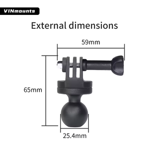 Universal Strong Magnetic <b>Camera</b> Mount with 1 Inch Ball Compatible with GoPro Hero Insta360 <b>Camera</b> - Product Image 6