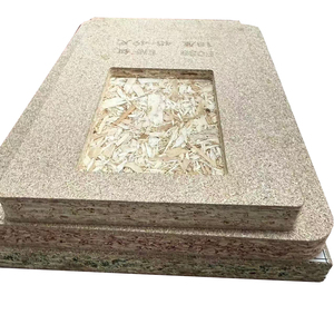 Thân Thiện Với Môi Không Thấm Nước Hạt Hội Đồng Quản Trị Cho Đồ Nội Thất Cho Tủ Kệ Gỗ Tre Poplar Flake Hội Đồng Quản Trị Xi Măng Thạch Cao - Product Image 2