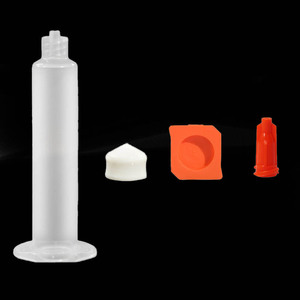 Cylindre de distribution pneumatique en plastique de style américain 3CC/5CC/10CC/30CC/<span class=keywords><strong>50CC</strong></span>, fluide adhésif, colle, seringue de distribution à embout Luer Lock - Product Image 4